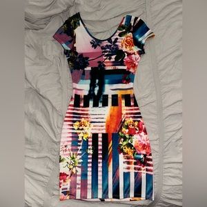 Vibrant Summer Midi Dress